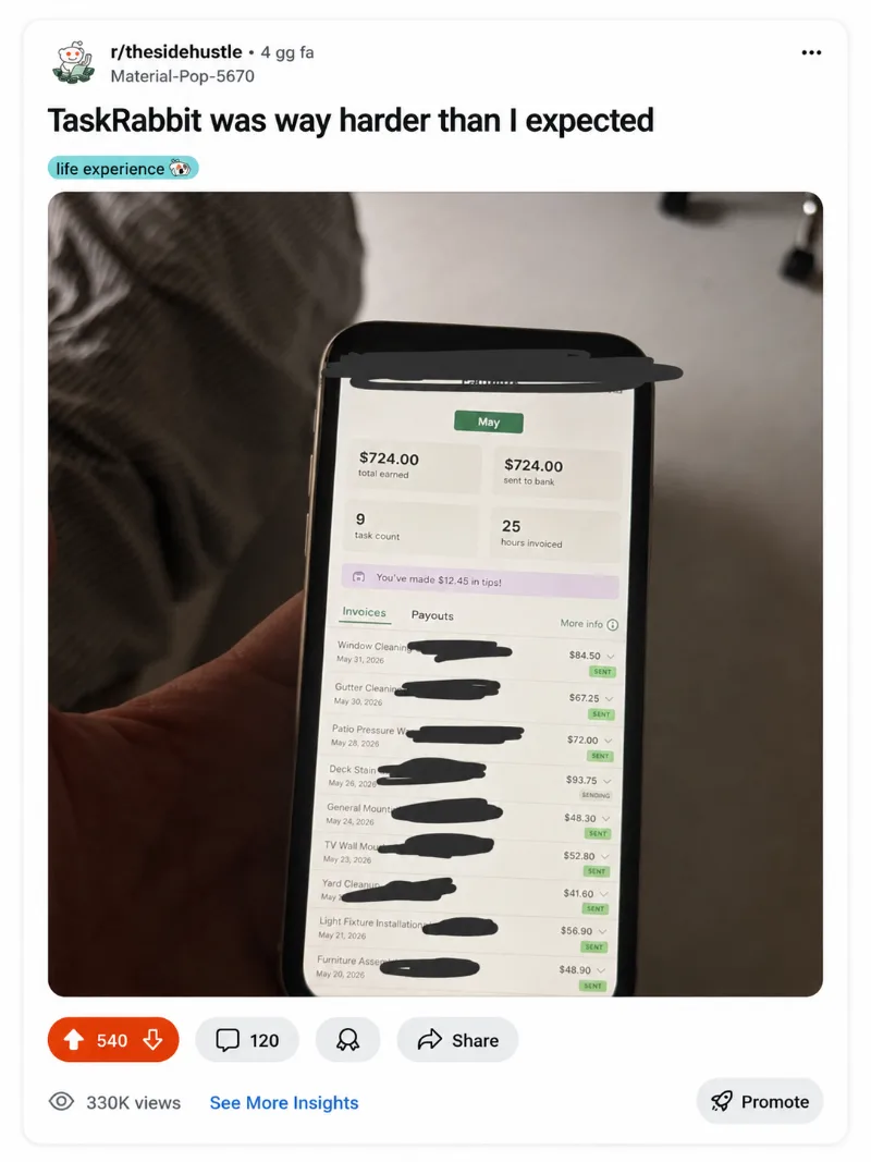 TaskRabbit was way harder than I expected